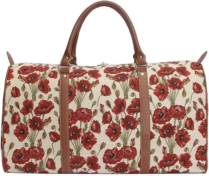 Red Poppy Duffel Bag
