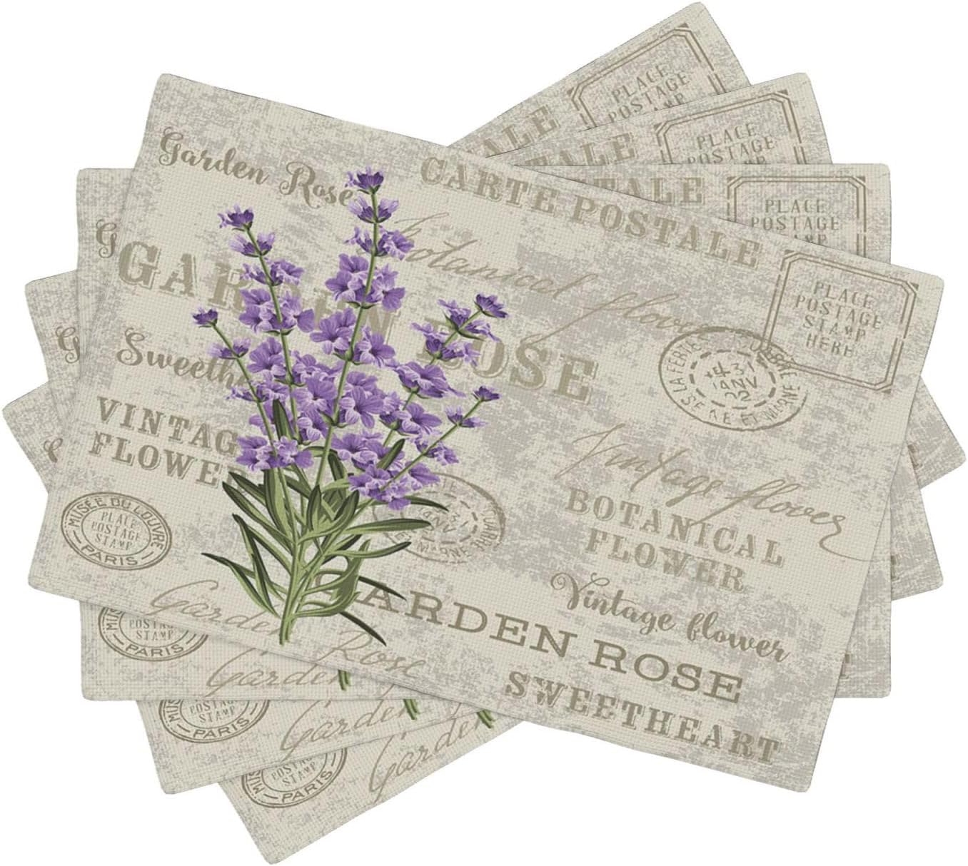 Lavender Flower Placemats