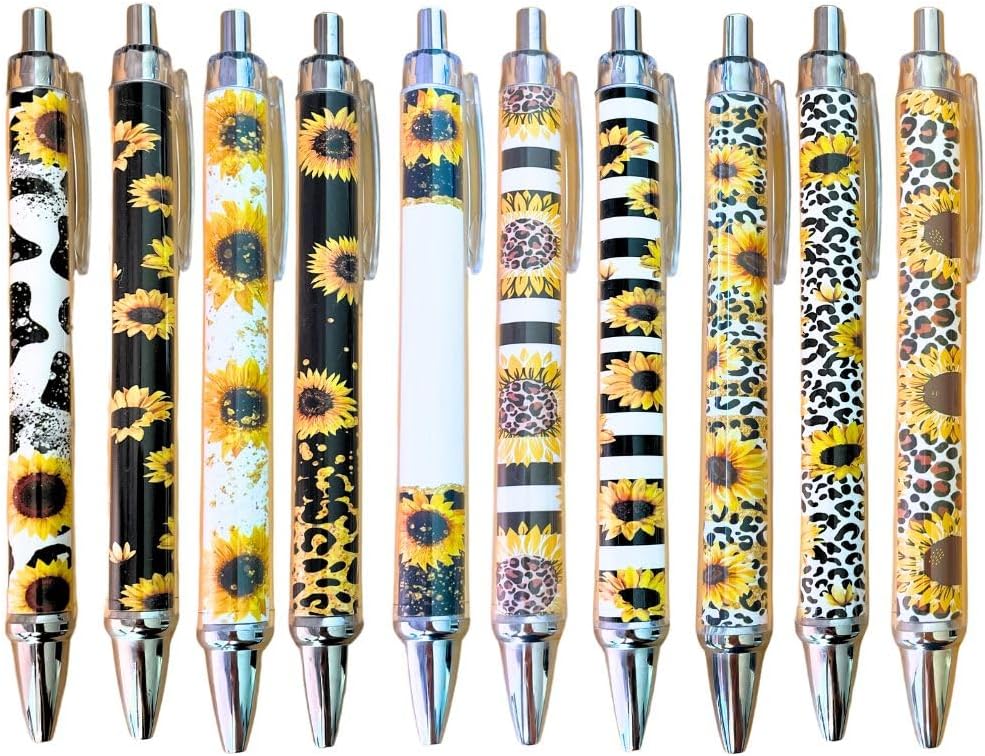 Set of Sunflower Pens