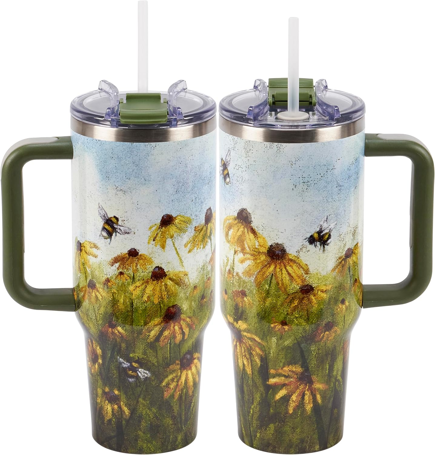Black Eyed Susan Flower Travel Mug