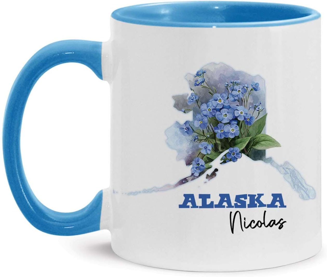 Alaska Forget Me Not Coffee Mug