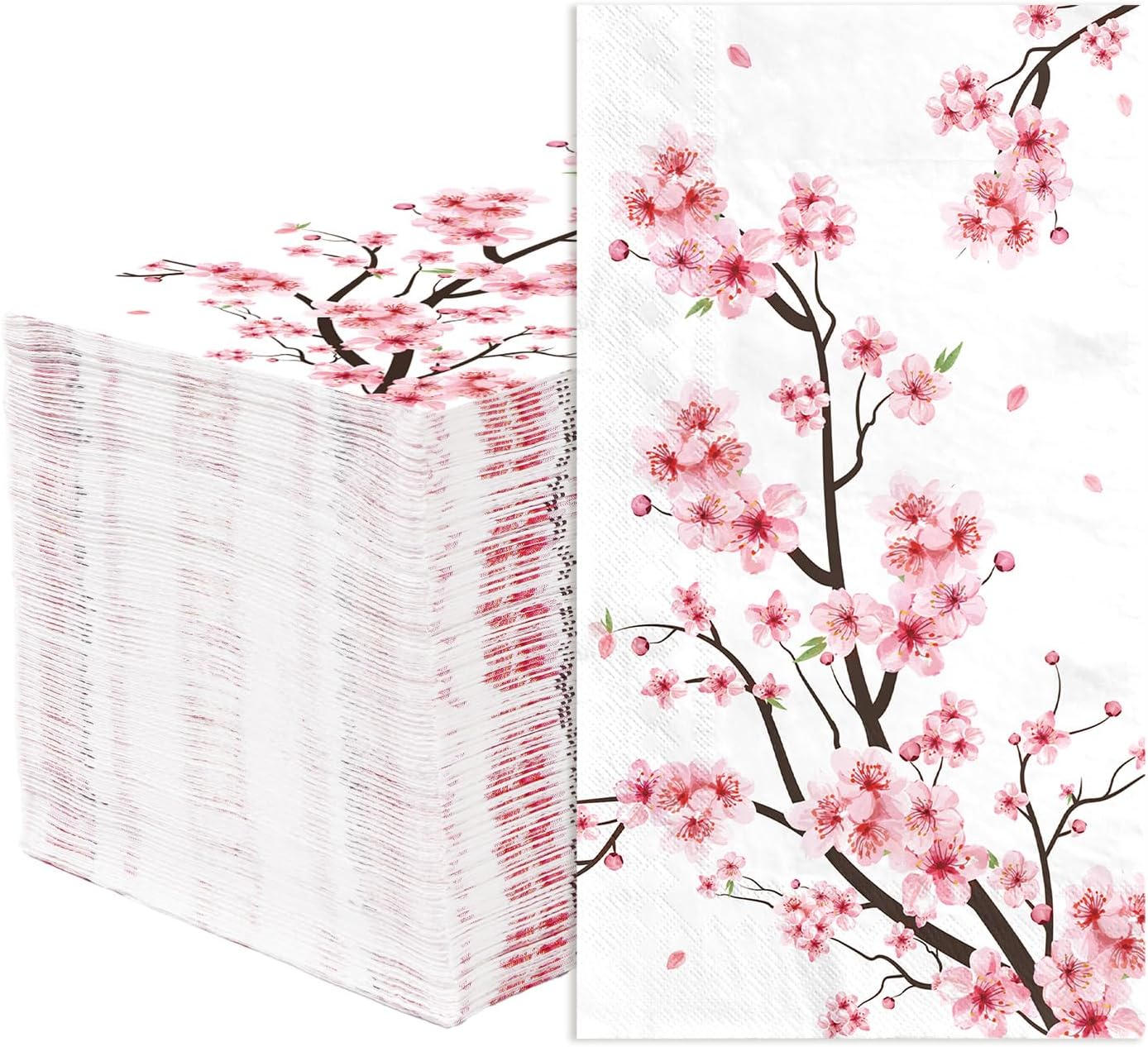 Pink Cherry Blossom Dinner Napkins (100)