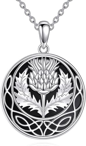 Scottish Thistle Pendant and Necklace