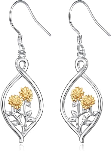 Sunflower Dangling Earrings