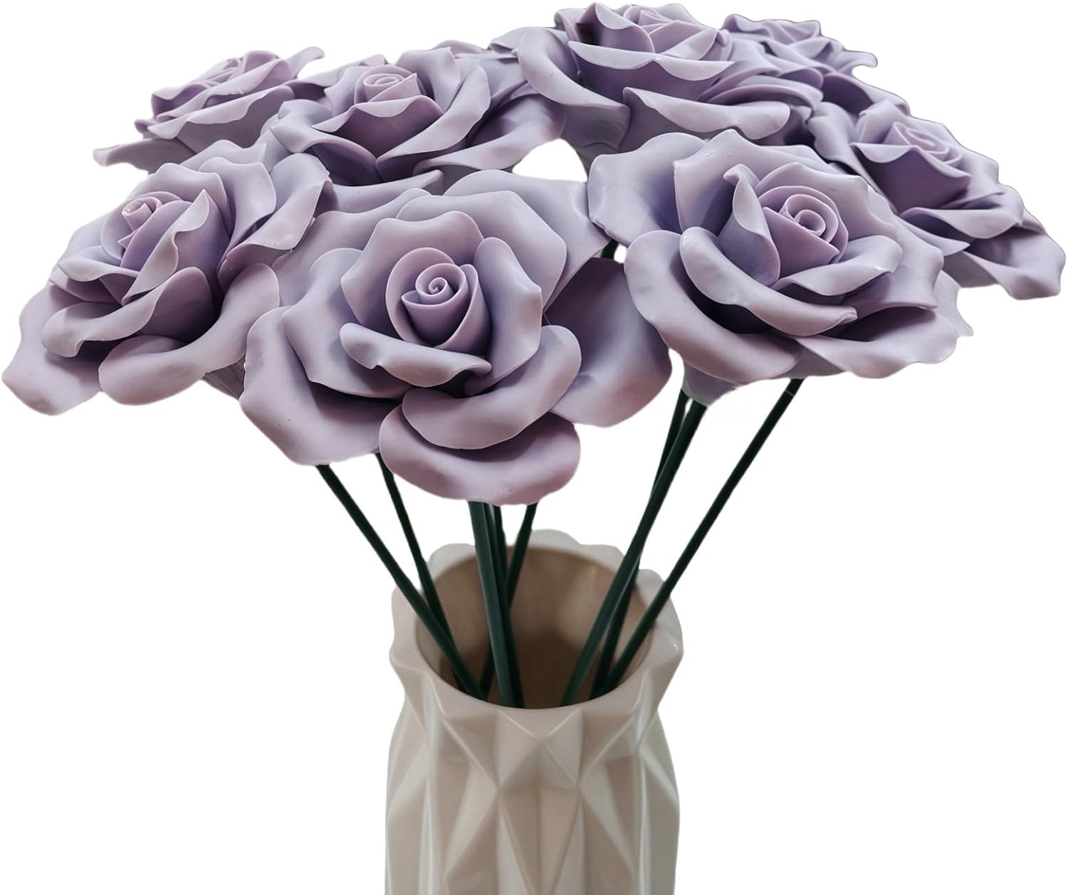 Lavender Ceramic Rose Bouquet
