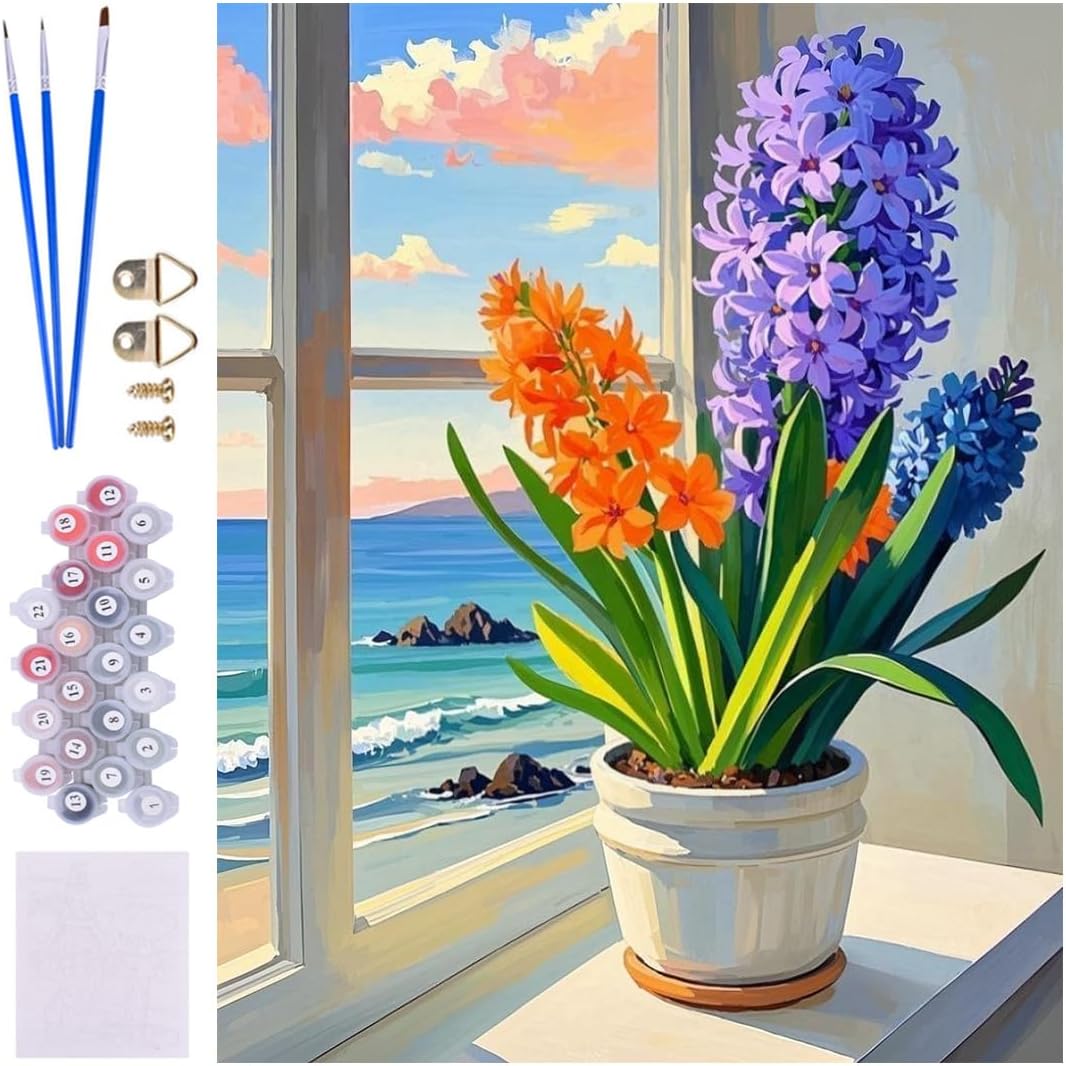 Hyacinth Flowers Paint by Number