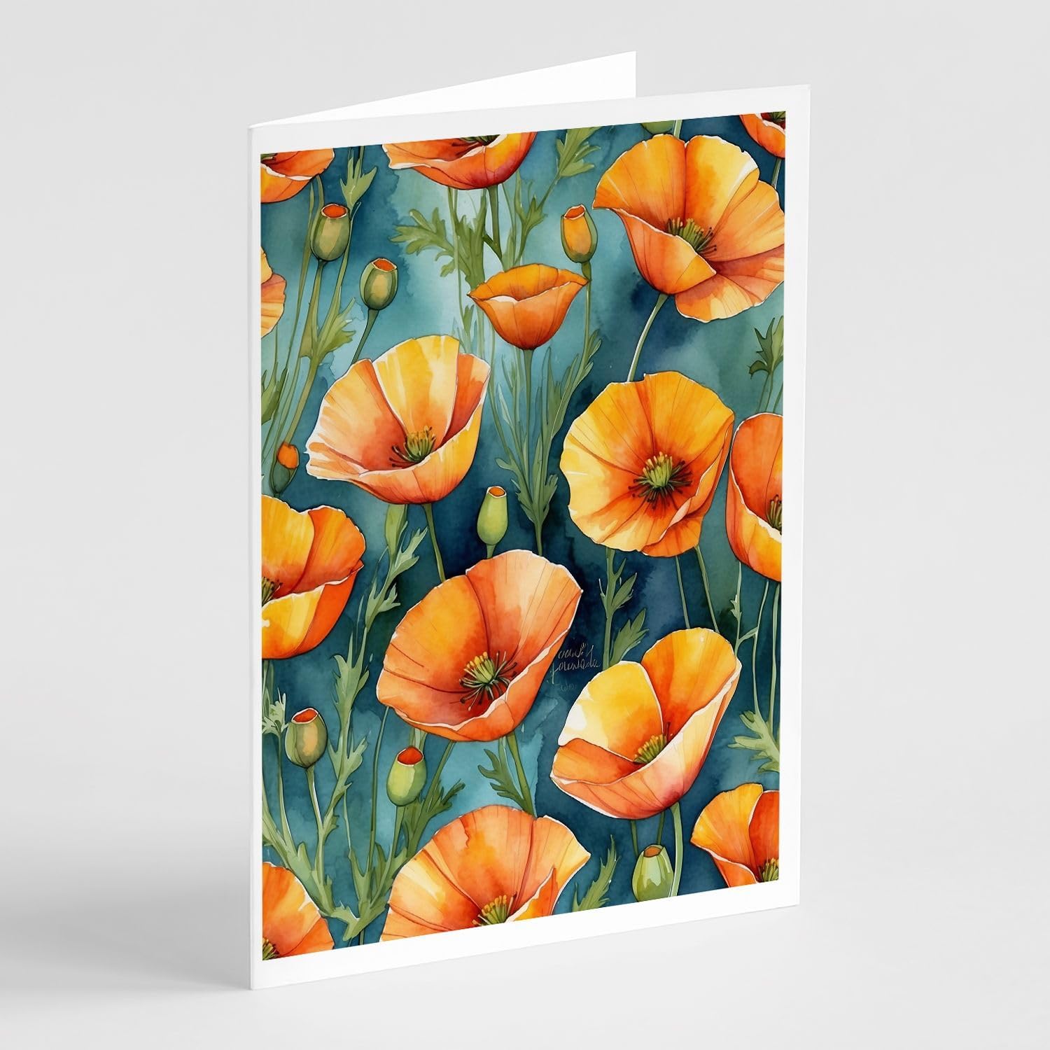 California Poppies Note Cards (set of 8)
