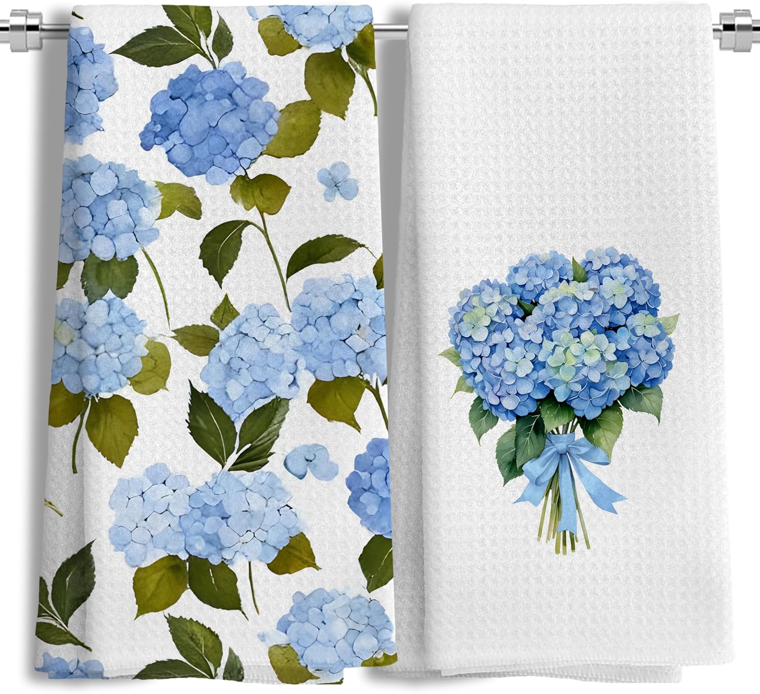 Hydrangea Kitchen Dish Towels