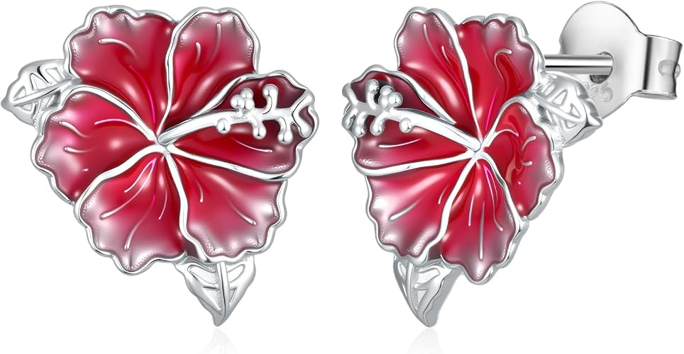 Hibiscus Stud Earrings
