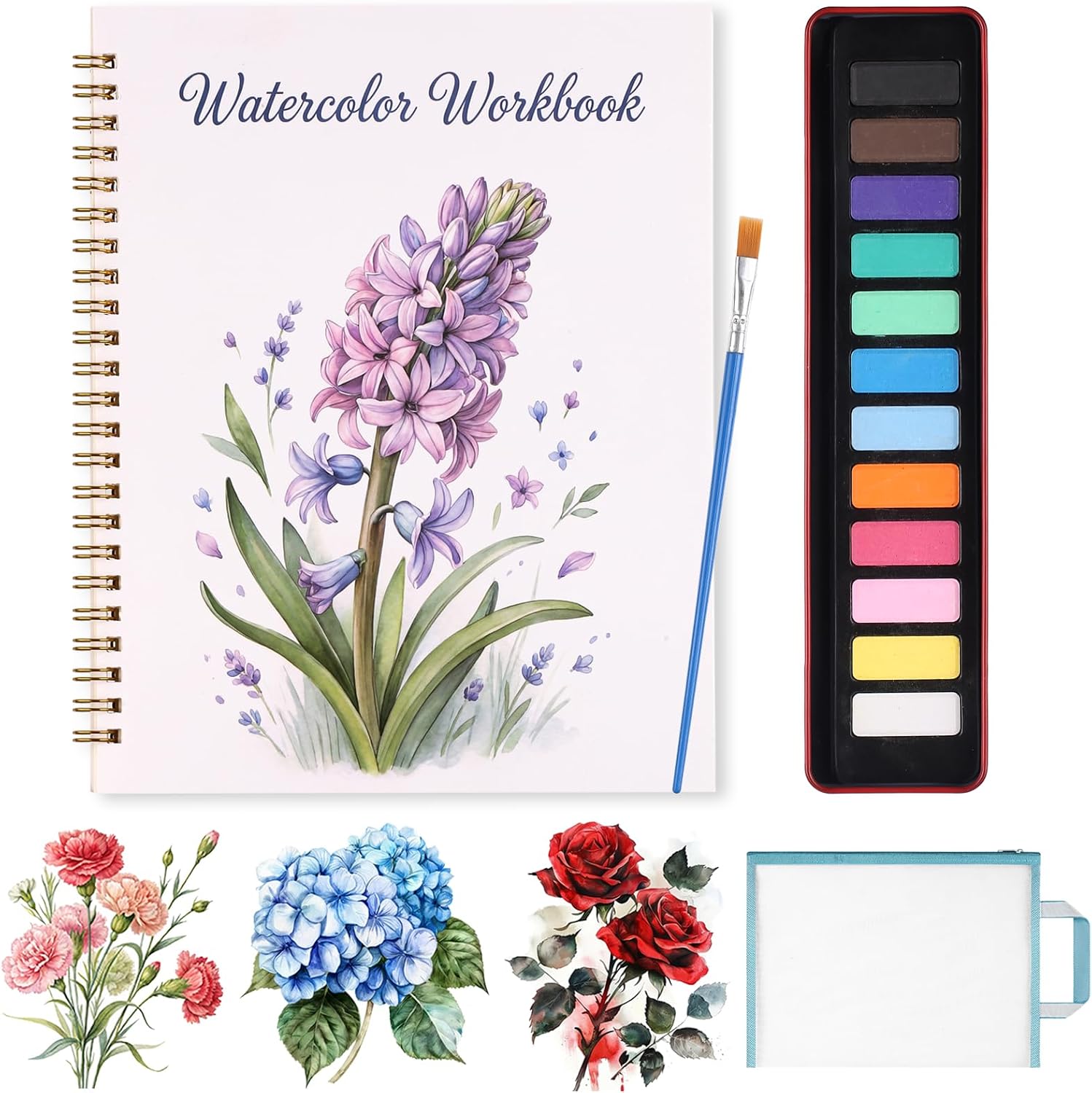 Hyacinth Watercolor Work Book