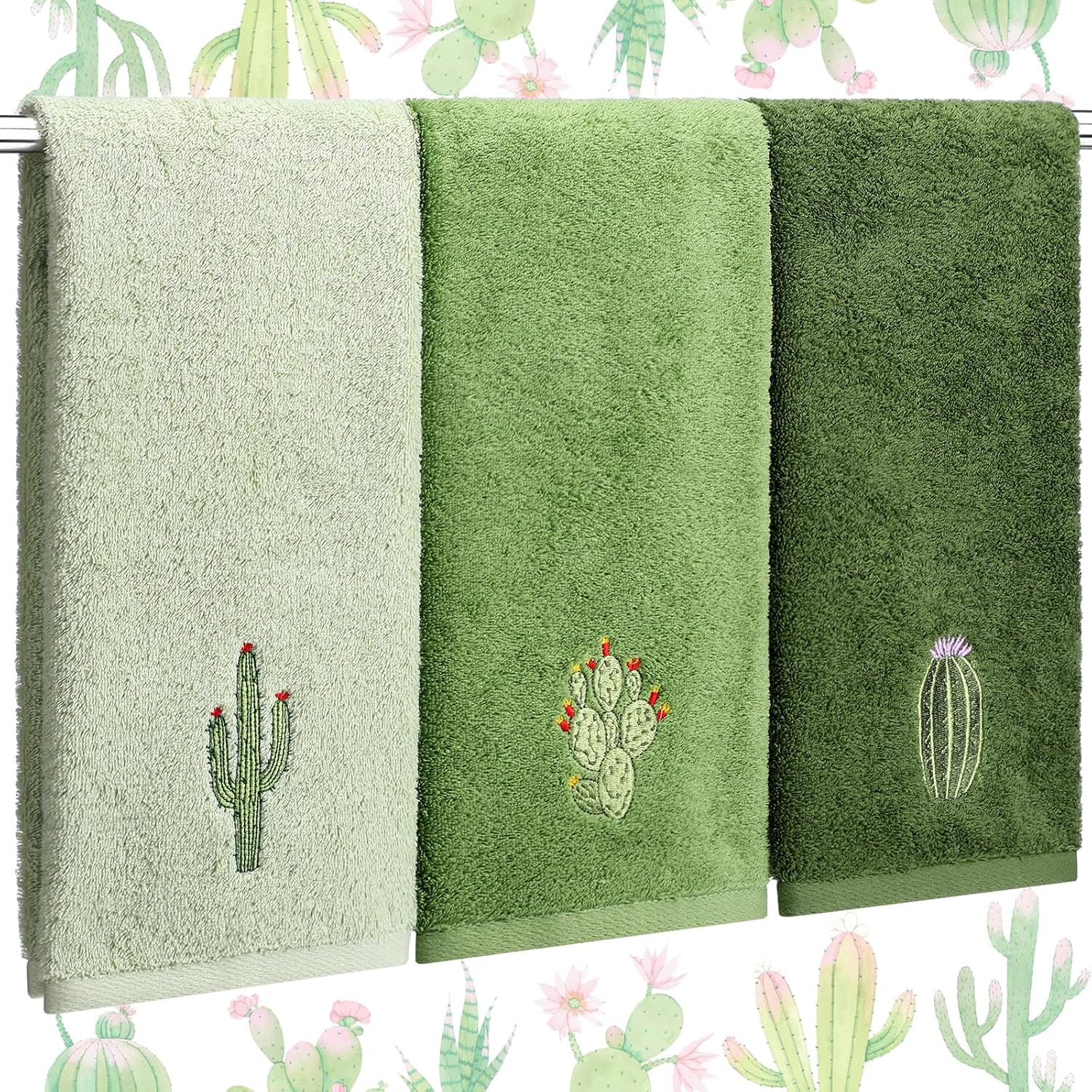 Cactus Hand Towels