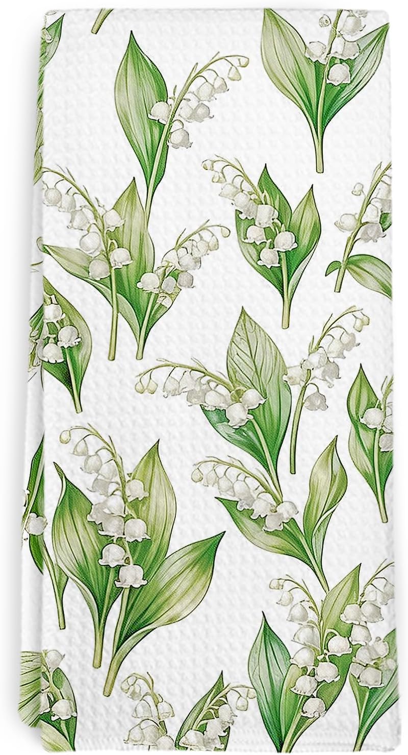 Lily of the Valley Kitchen Dish Towel