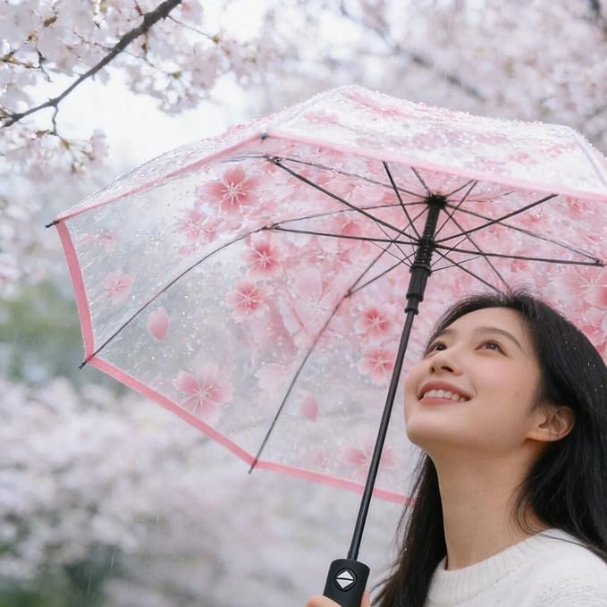 Pink Cherry Blossom Umbrella