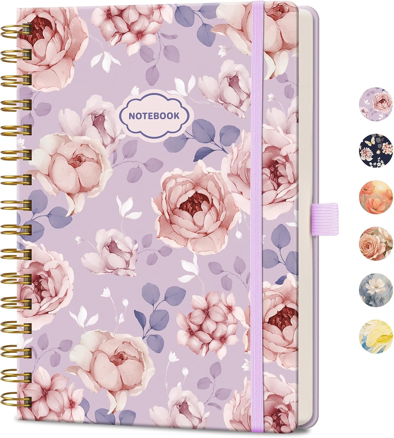 Peony Spiral Journal