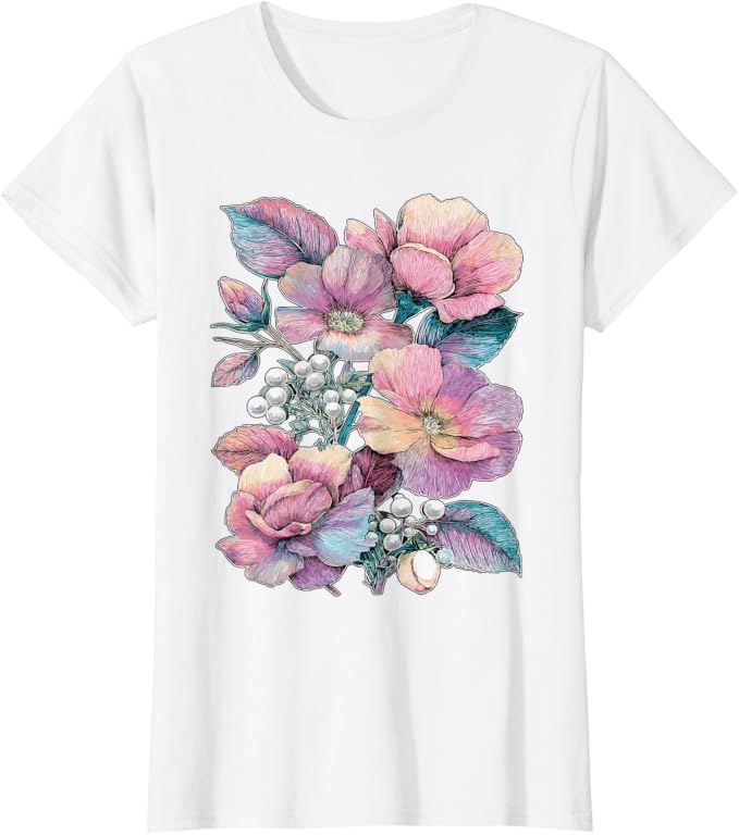 Pastel Primrose Flower T-Shirt