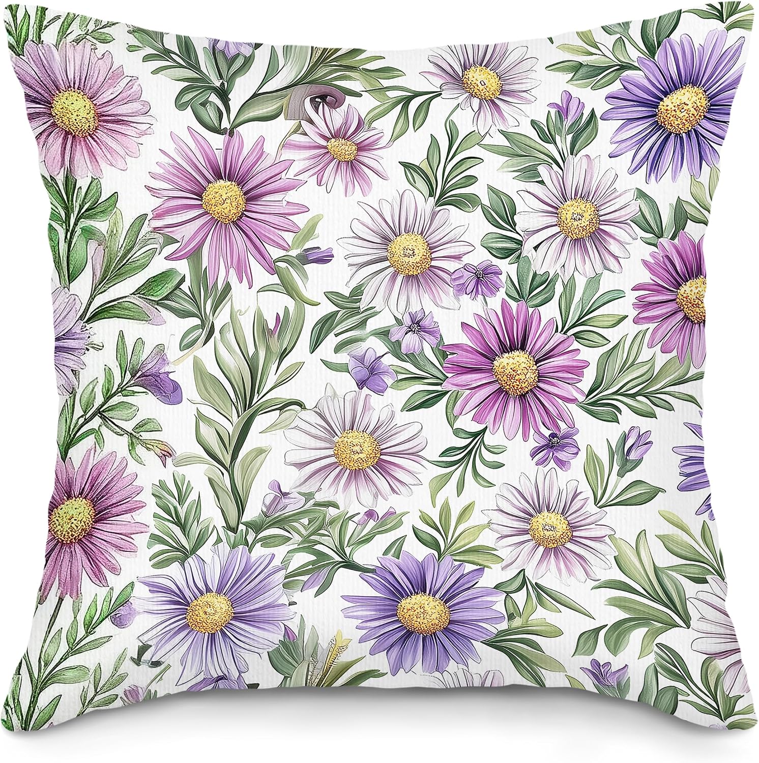 Aster Flower Throw Pillow