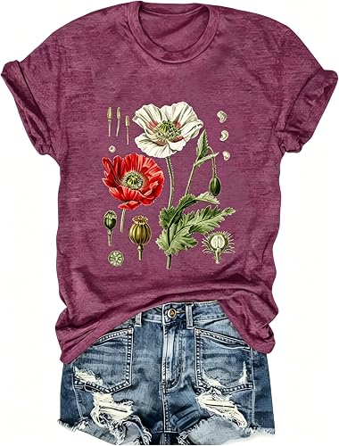 Poppy Boho T-Shirt