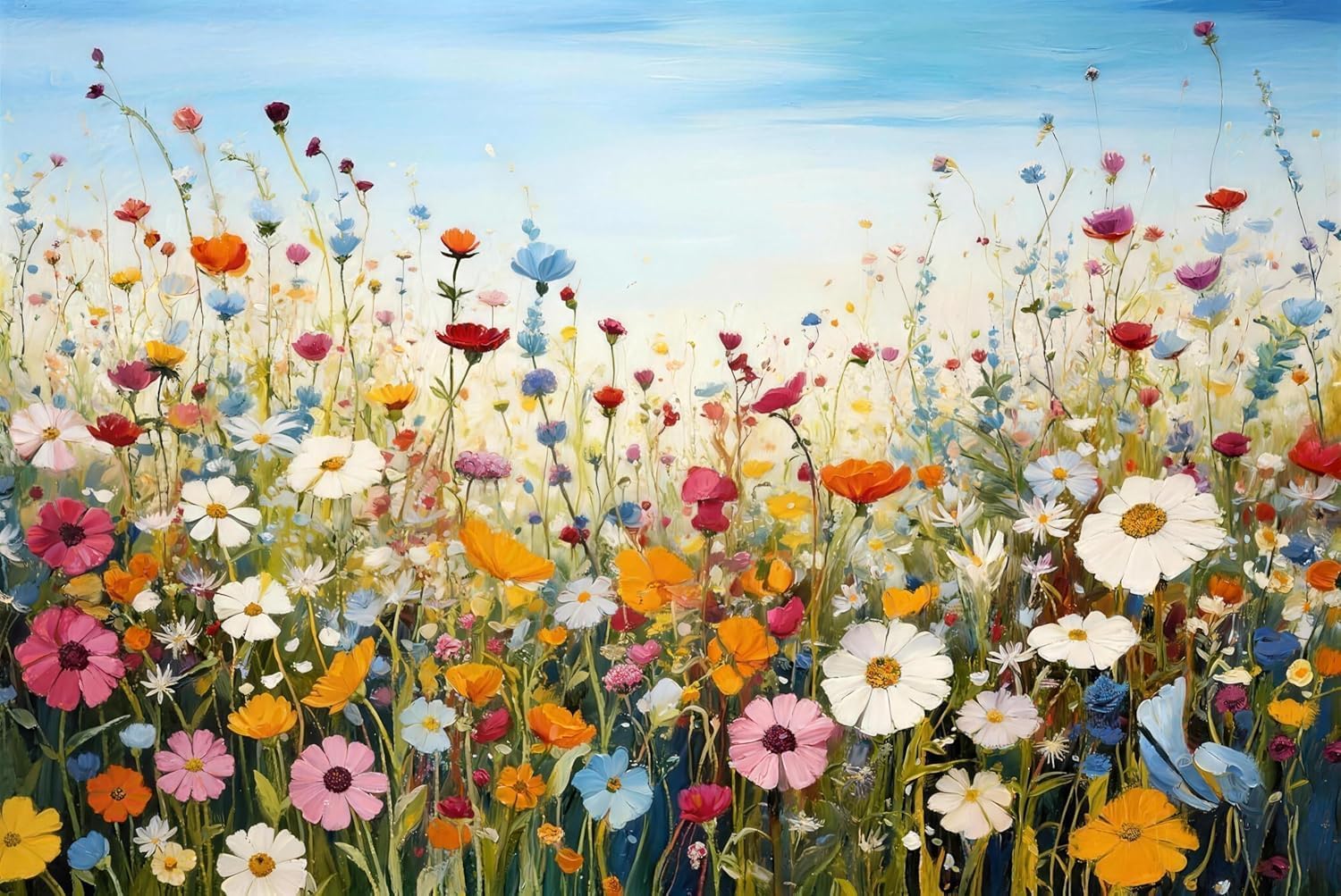 Wild Flower Paint by Number Kit