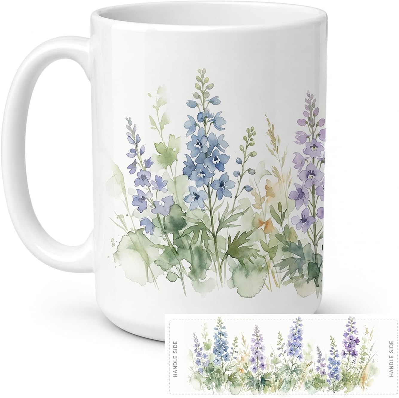 Calla Lily Flower Ceramic Coffee Mug
