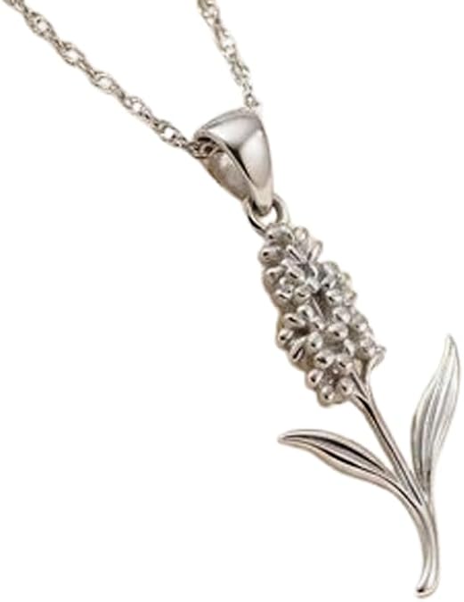 Sterling Silver Grape Hyacinth Pendant Necklace