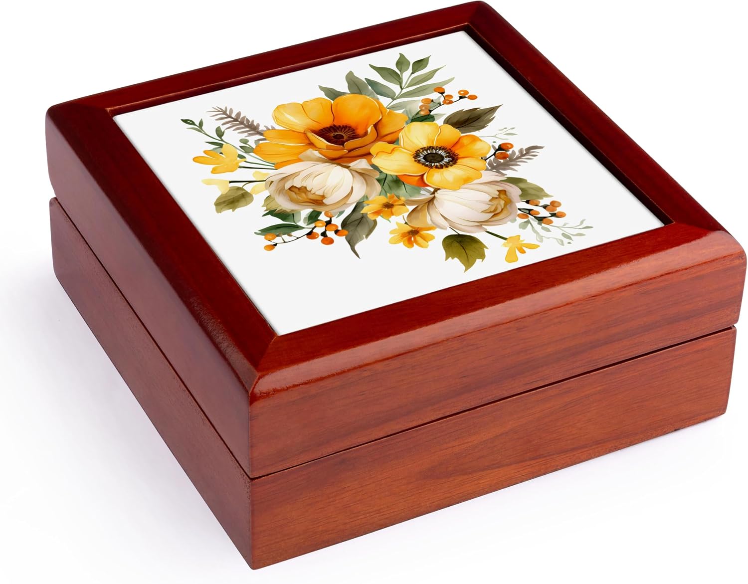 Anemone Flower Jewelry Box
