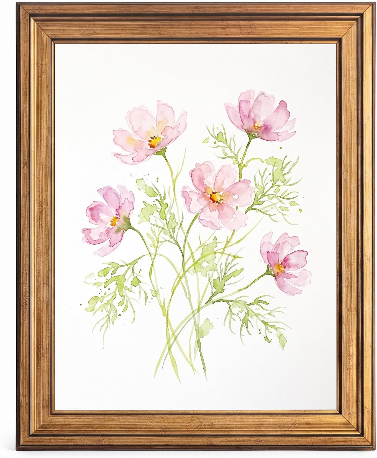 Framed Pink Cosmos Wall Art