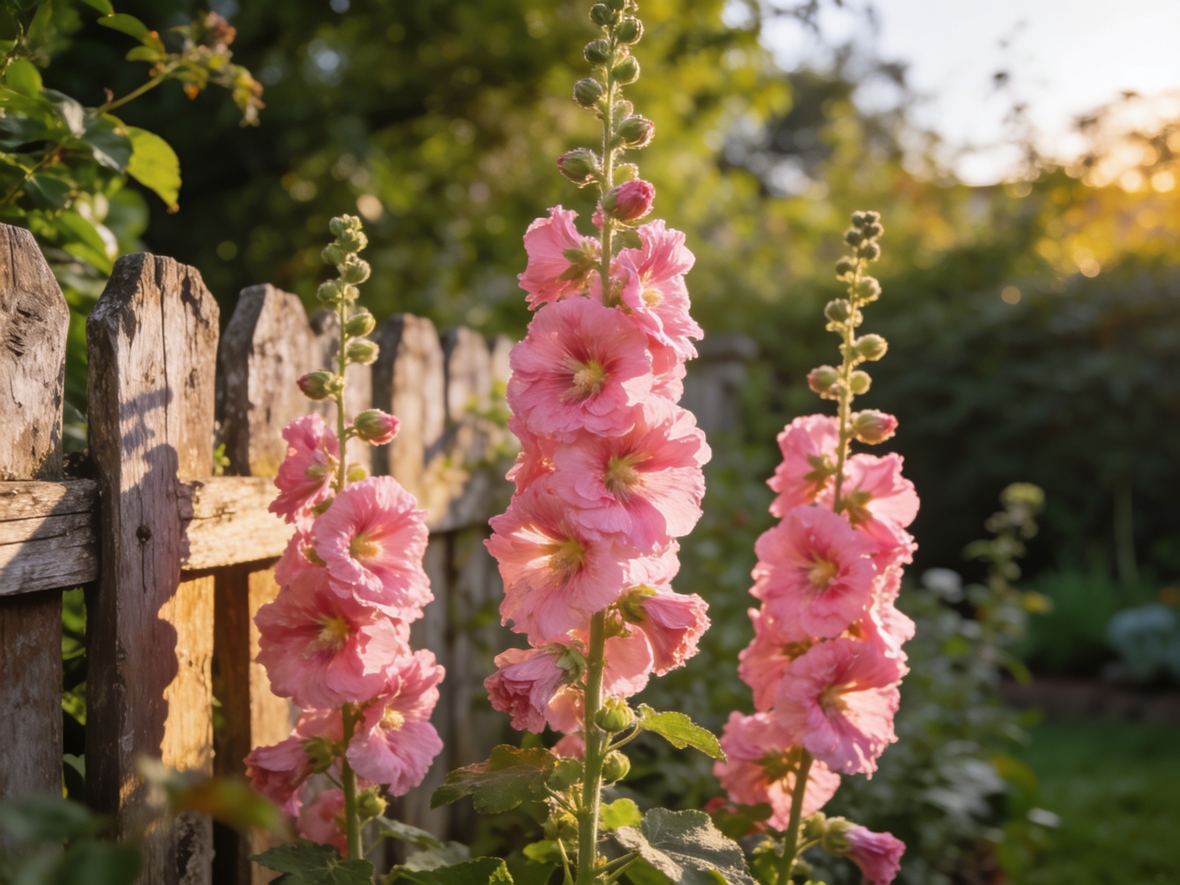 Hollyhocks Hero