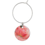 Pink Roses Wine Glass Charm